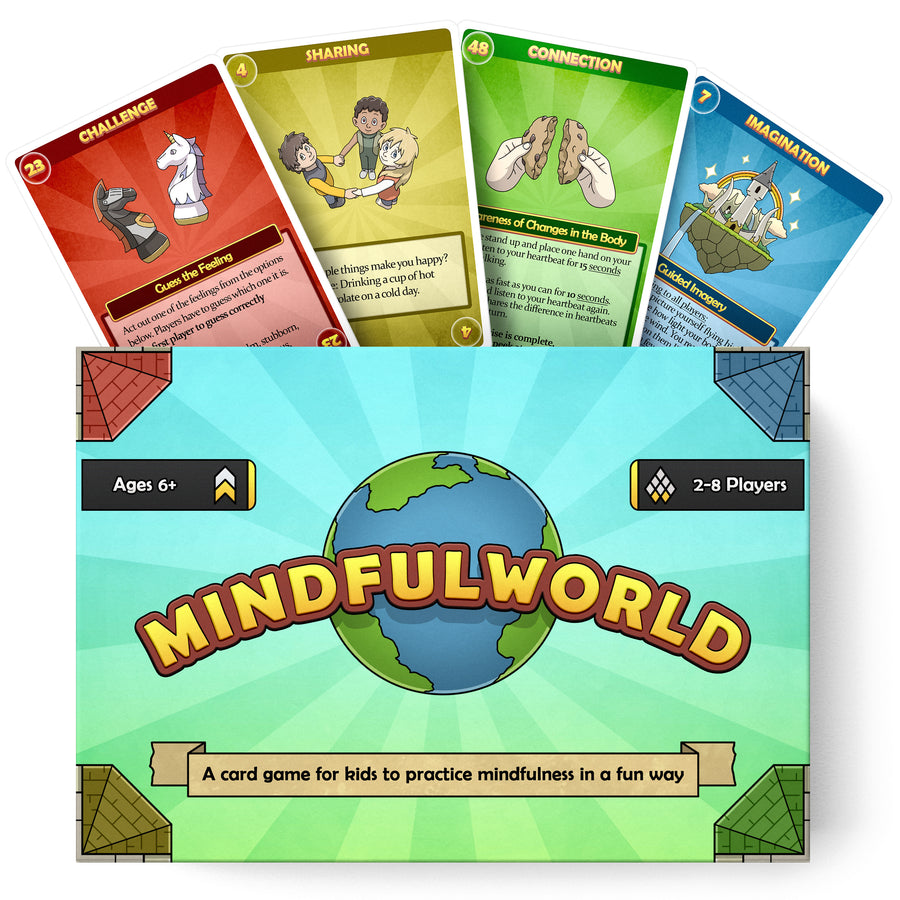 The Mindfulworld box shown from the front and side.