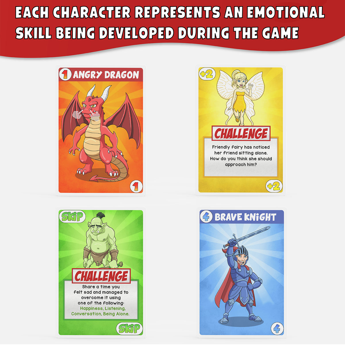 Together Land characters explained: each one represents a skill practised during play.